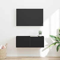 vidaXL TV Vägghylla Svart 60 x 31 x 29.5 cm Konstruerat trä