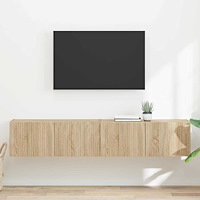 vidaXL TV Vägghylla 2 pcs Sonoma 60 x 31 x 29.5 cm Konstruerat trä