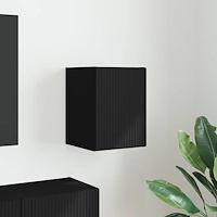 vidaXL TV Vägghylla Väggmonterad Svart 30 x 31 x 40 cm Konstruerat trä