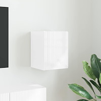 vidaXL TV Vägghylla Glansig Vit 30 x 31 x 40 cm Konstruerat trä