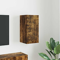 vidaXL TV Vägghylla Rökt ek 30 x 31 x 60 cm Konstruerat trä