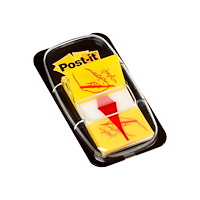 3M Post-it Index 680-31 - indexflaggor med dispenserare - 25.4 x 43.2 mm - 50 ark