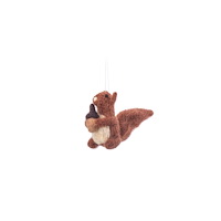SASS & BELLE Squirrel with Acorn Felt Decoration