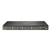 Hewlett Packard Enterprise HPE Aruba 6200F 48G Class4 PoE 4SFP+ 370W Switch - switch - max. staplingsavstånd 10 kms - 48 portar - Administrerad - r...
