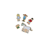 Pippi Pippi träfigurset 5 delar