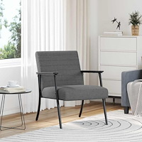 vidaXL fåtölj Mörkgrå 59 x 75 x 78 cm tyg