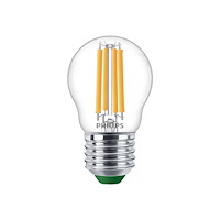Philips Philips - LED-glödlampa med filament - form: P45 - klar finish - E27 - 2.3 W - varmt vitt ljus - 2700 K