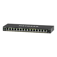 Netgear NETGEAR Plus GS316EPP - switch - 16 portar - Administrerad