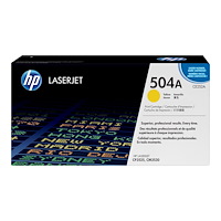 Hewlett-Packard HP 504A - gul - original - LaserJet - tonerkassett (CE252A)