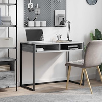 vidaXL Skrivbord Grå Sonoma 100 x 50 x 75 cm Konstruerat trä