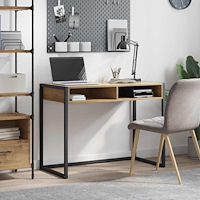 vidaXL Skrivbord Artisan Ek 100 x 50 x 75 cm Konstruerat trä