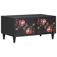 vidaXL Kaffeebord Flerfärgsdesign 80 x 50 x 40 cm Massivt mangoträ