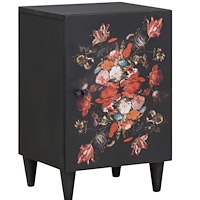 vidaXL Badrumsskåp Flerfärgsdesign 38 x 33,5 x 58 cm Massivt mangoträ