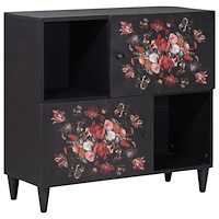 vidaXL Förvaringsskåp med lagring Flerfärgsdesign 80 x 33,5 x 75 cm