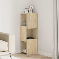 vidaXL Hörnskåp Vit 30,5x30x95cm Konstruerat trä