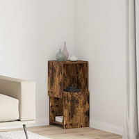 vidaXL Hörnskåp Vit 30,5x30x65cm Konstruerat trä