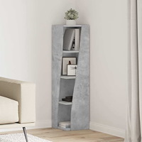 vidaXL Hörnskåp Vit 27,5x27x102cm Konstruerat trä