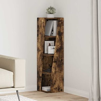 vidaXL Hörnskåp Vit 27,5x27x102cm Konstruerat trä