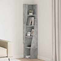 vidaXL Hörnskåp Vit 27,5x27x140cm Konstruerat trä