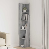 vidaXL Hörnskåp Vit 27,5x27x140cm Konstruerat trä