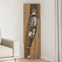 vidaXL Hörnskåp Vit 32x32x140cm Konstruerat trä