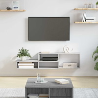 vidaXL VäggTV-stativ 120x25x28,5cm Konstruerat trä