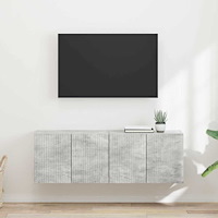 vidaXL TV Vägghylla 2 pcs Betonggrå 59,5 x 31 x 40 cm Konstruerat trä