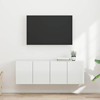 vidaXL TV Vägghylla 2 pcs Högblanka vita 59,5 x 31 x 40 cm
