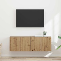 vidaXL TV Vägghylla 2 pcs Artisan Ek 59,5 x 31 x 40 cm Konstruerat trä