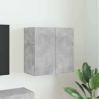 vidaXL TV Vägghylla Betonggrå 59,5 x 31 x 60 cm Konstruerat trä