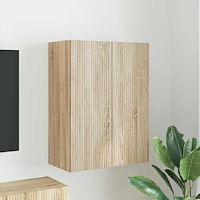 vidaXL TV Vägghylla Sonoma-ek 59,5 x 31 x 80 cm Konstruerat trä