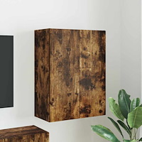 vidaXL TV Vägghylla Rökt ek 59,5 x 31 x 80 cm Konstruerat trä