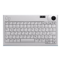 CHERRY Active Key AK-440-TU - tangentbord - med styrkula - QWERTZ - tysk - ljusgrå Inmatningsenhet