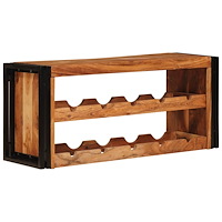 vidaXL Vinställ Brun 100 x 45 x 33 cm Massivt Akaciaträ