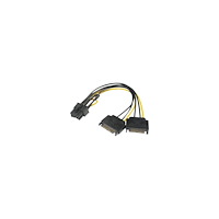 AKASA Akasa - strömadapter - SATA-ström till 8-stifts PCIe-ström (6+2) - 15 cm