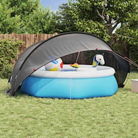 vidaXL Poolkupol Svart 405 x 405 x 192 cm