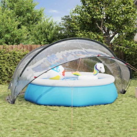 vidaXL Poolkupol Transparent 430 x 430 x 210 cm PVC