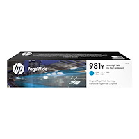 HP HP 981Y - Extra lång livslängd - cyan - original - PageWide - bläckpatron