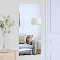 vidaXL Väggspegel 50 x 100 cm härdat glas