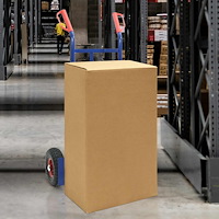 vidaXL Handvagn Blå och Röd 57 x 46 x 113 cm Stål