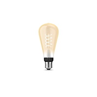 Philips Philips Hue White - LED-glödlampa med filament - form: ST72 - E27 - 7 W - varmt vitt ljus - 2100 K