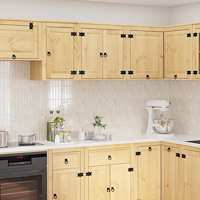 vidaXL Skåp med hylla med lagring Honung 60 x 32 x 40 cm Massiv furu