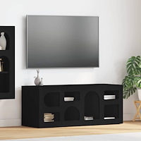 vidaXL TV-skåp Svart 100 x 35 x 40 cm Konstruerat trä