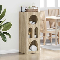 vidaXL Sideboard Sonoma-ek 40 x 35 x 100,5 cm Konstruerat trä