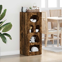 vidaXL Sideboard Rökt ek 40 x 35 x 100,5 cm Konstruerat trä