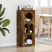 vidaXL Sideboard Rökt ek 40 x 35 x 100.5 cm Konstruerat trä