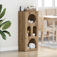 vidaXL Sideboard Artisan Ek 40 x 35 x 100.5 cm Konstruerat trä