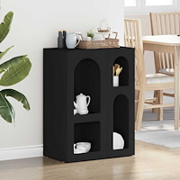 vidaXL Sideboard Svart 59 x 35 x 80.5 cm Konstruerat trä