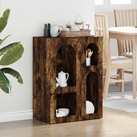 vidaXL Sideboard Rökt ek 59 x 35 x 80.5 cm Konstruerat trä