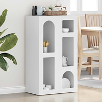 vidaXL Sideboard Vit 59 x 35 x 100,5 cm Konstruerat trä